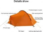Lightweight Double Tent for Outdoor Camping & Hiking - Waterproof & Wind Resistant