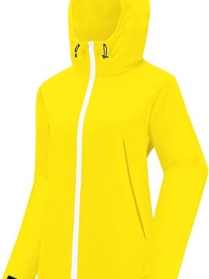 Rain Jacket Women Waterproof Lightweight Raincoat Lined Outdoor Hooded Windbreaker