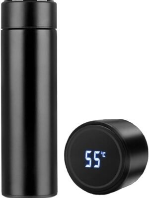 LED Smart Temperature Display Insulated Tumbler, Leak-Proof Double-Layer Vacuum Travel Sports Water Bottle