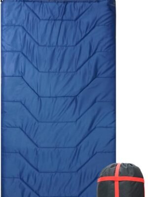 Jumbo Sleeping Bag for Adult&Kids,Cold&Warm Weather with Compression Sack and Water Resistant for Family Camping,Travel and Car Camping
