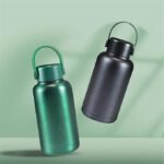 Black Triple-Layer Insulated Shaker Cup, 400ml Portable Heating Hand Warmer Coffee Cup