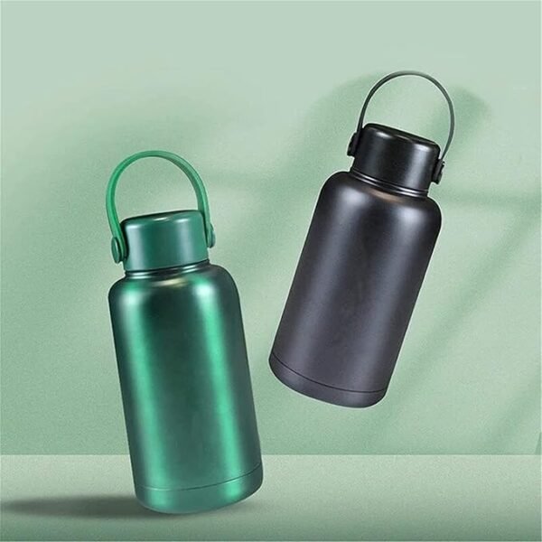 Black Triple-Layer Insulated Shaker Cup, 400ml Portable Heating Hand Warmer Coffee Cup