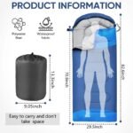 Sleeping Bags Portable Waterproof Camping Sleeping Bag for Adults Kids 4 Seasons Cold Weather or Warm Backpacking Hiking Travel Indoor Outdoor Use