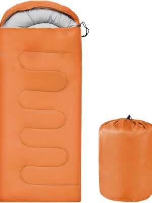 Sleeping Bags Portable Waterproof Camping Sleeping Bag for Adults Kids 4 Seasons Cold Weather or Warm Backpacking Hiking Travel Indoor Outdoor Use