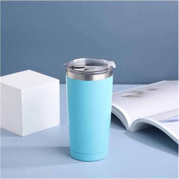 Blue 20oz Stainless Steel Vacuum Insulated Tumbler, Outdoor Car Gift Travel Mug