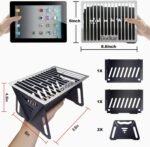 Charcoal Grill, Portable BBQ Smoker - Lightweight Tabletop Outdoor Grill for Camping, Picnics, Garden, Beach Parties - 6"*4.6"*4.9