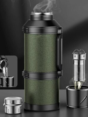 Stainless Steel Large Capacity Insulated Flask, 4000ml Outdoor Car Travel Equipment