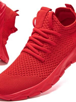 Women Tennis Shoes Running Sneakers Lightweight Breathable Gym Workout Fashion Sport Mesh Slip On Walking Shoes