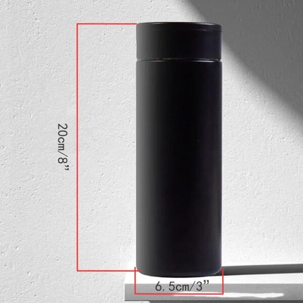 Smart Fingerprint Lock Insulated Tumbler, 420ml USB Magnetic Charging Travel Mug