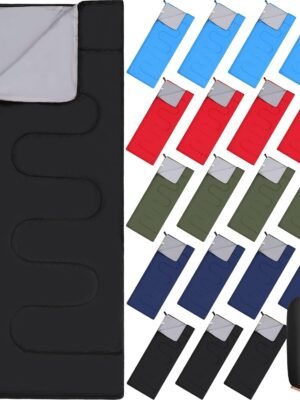 20 Pack Camping Sleeping Bulk 4 Season Cold Weather Sleeping Bag Waterproof Lightweight Compact Sleeping Bag for Backpacking Camping Hiking Travel Outdoor