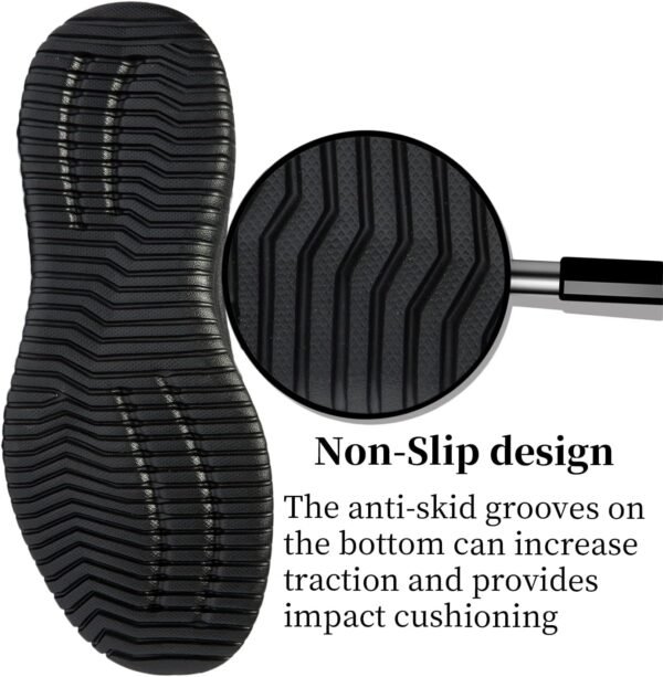 Women Comfort Elastic Sock Slip On Walking Lightweight Non-Slip Fall Shoes (Size:5.5-11)