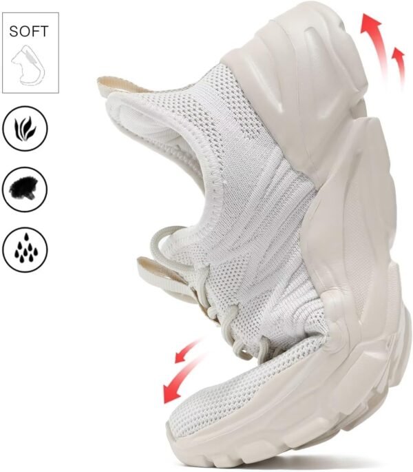 Women Running Shoes Slip-on Walking Tennis Sneakers Lightweight Breathable Casual Soft Sole Mesh Workout Sports Shoes