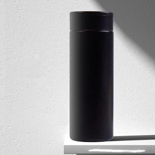 Smart Fingerprint Lock Insulated Tumbler, 420ml USB Magnetic Charging Travel Mug