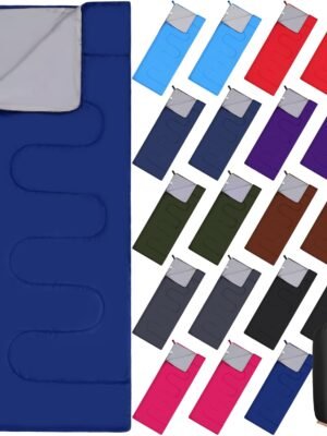 20 Pack Camping Sleeping Bulk 4 Season Cold Weather Sleeping Bag Waterproof Lightweight Compact Sleeping Bag for Backpacking Camping Hiking Travel Outdoor