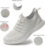 Women Ladies Tennis Shoes Running Walking Sneakers Work Casual Comfor Lightweight Non-Slip Gym Trainers