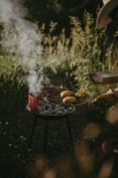 16-inch Portable Barbecue Grill with 4 Levels for Flame Control – Dual Venting System – Small Charcoal Grill for Backyard, Camping, Boat