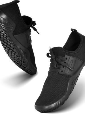 Weightlifting Barefoot Shoes for Men - Deadlift Barefoot Workout Shoes for Women & Men, Minimalist Weight lifting & Sports Footwear, Fitness Squat Non Slip Pattern Deadlift Training & Boxing Flat