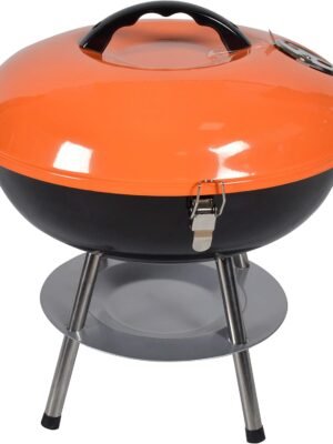 Premium Portable Charcoal Grill Original Kettle for Outdoor Grilling 14 Inch - Barbeque Grill and Smoker for Outdoor Picnic, Patio, Backyard & Camping